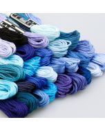 Embroidery floss / Blue-violet-black / Different shades