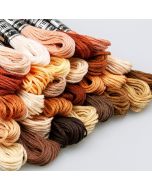 Embroidery floss / Brown-beige / Different shades