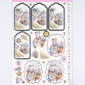 Foiled Decoupage / Country Cottage