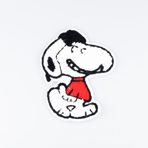Sew-on motif 115 x 150 mm / Fluffy Dog Snoopy
