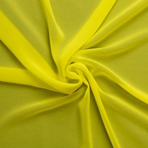Crepe chiffon / Neon yellow