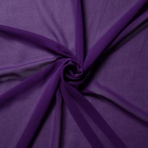 Crepe chiffon / Purple