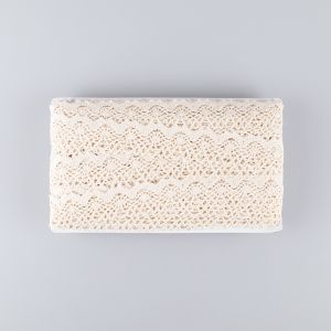 Cotton lace 6 / 30 mm / Natural