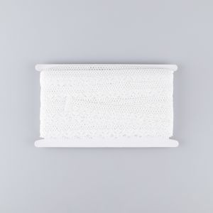 Cotton lace / 15 mm / White