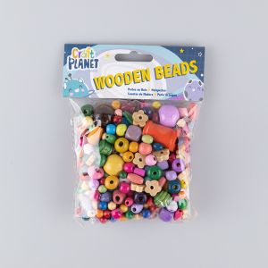 Wooden beads / 100 g / Assorted