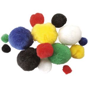 Acrylic pom-poms / 3 sizes / Different shades