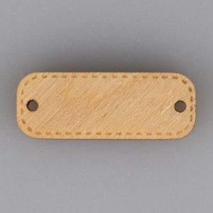 Wooden label 7x20 mm with edge / Natural