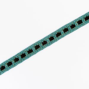 Ribbon / Turquoise - brown