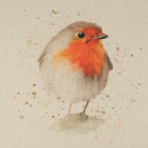 Decorative cotton fabric coupon / Robin