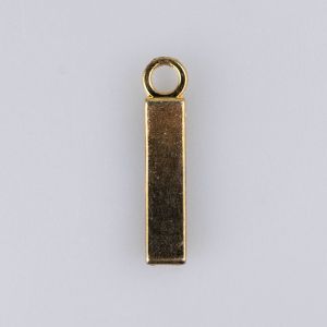 Metal pendant for Zip Slider 5x28 mm / gold