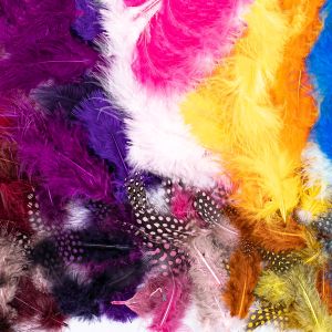 Colourful marabou feathers / Different shades