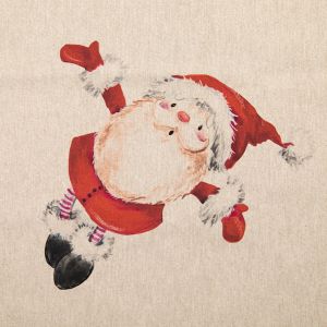 Decorative cotton fabric coupon / Santa