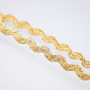 Ric Rac Trim metallic 7 mm / Golden