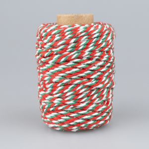 Cotton craft cord 2 mm / Christmas