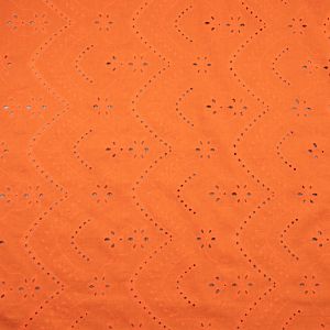 Cotton broderie / Orange