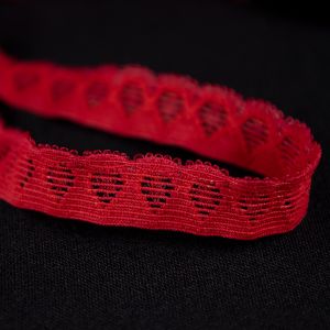 Stretch lace 12 mm / 412P Red