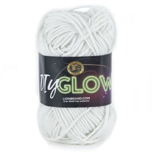 Glow in the dark yarn Lion Brand DIY Glow 50 g / 098 Natural