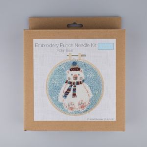 Embroidery Punch Needle Kit / Polar Bear