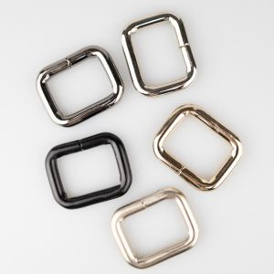 Metal ring Square 27x20x6 mm / Different shades