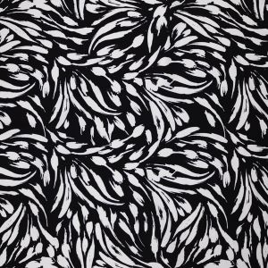 Viscose crepe / Black-white