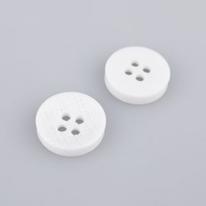 Simple button 15 mm / White