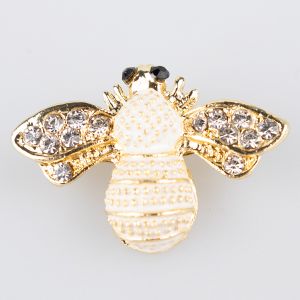 Brooch / Small insect / White