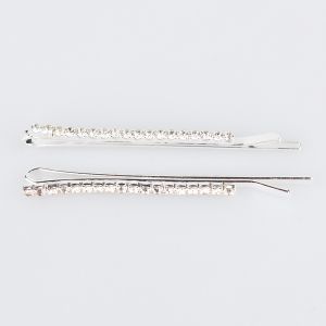 Hair slides with crystals