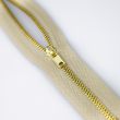 4 mm golden brass Jean Zipper 20 mm / 308 Beige