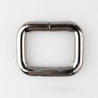 Metal ring Square 27x20x6 mm / Nickel Black