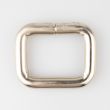 Metal ring Square 27x20x6 mm / Nickel Matt