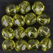 Faceted pearls 12 mm / Green 261