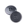 Simple plastic button / 28 mm / Black