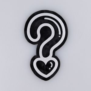 Triigitav PVC motiiv / Question mark