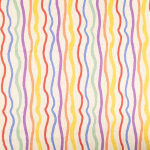 Kirju puuvillane Wavy Lines / Multi